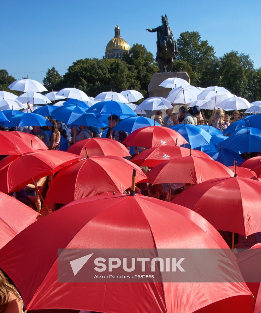 National Flag Day celebrations across Russia