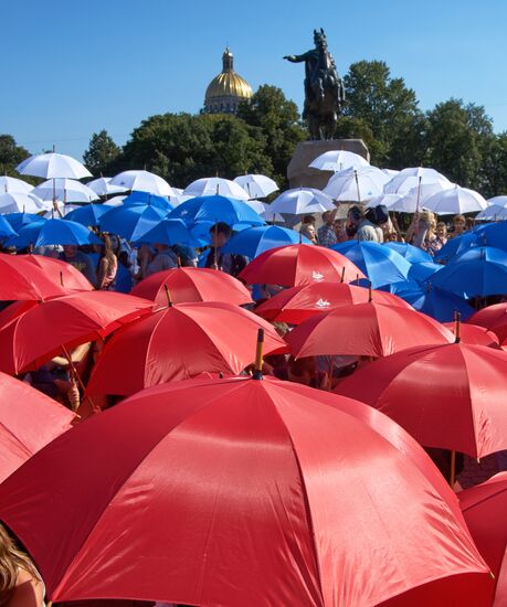 National Flag Day celebrations across Russia
