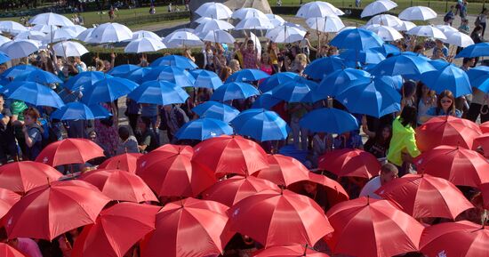 National Flag Day celebrations across Russia