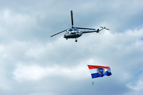 Russian Flag Day celebrations in Russian cities