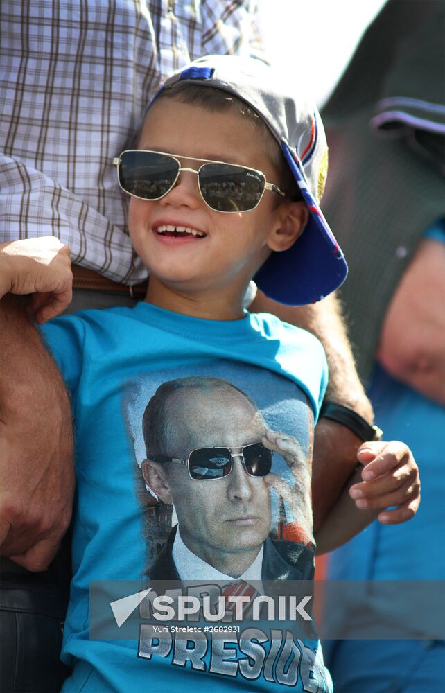 Russian Flag Day celebrations in Russian cities