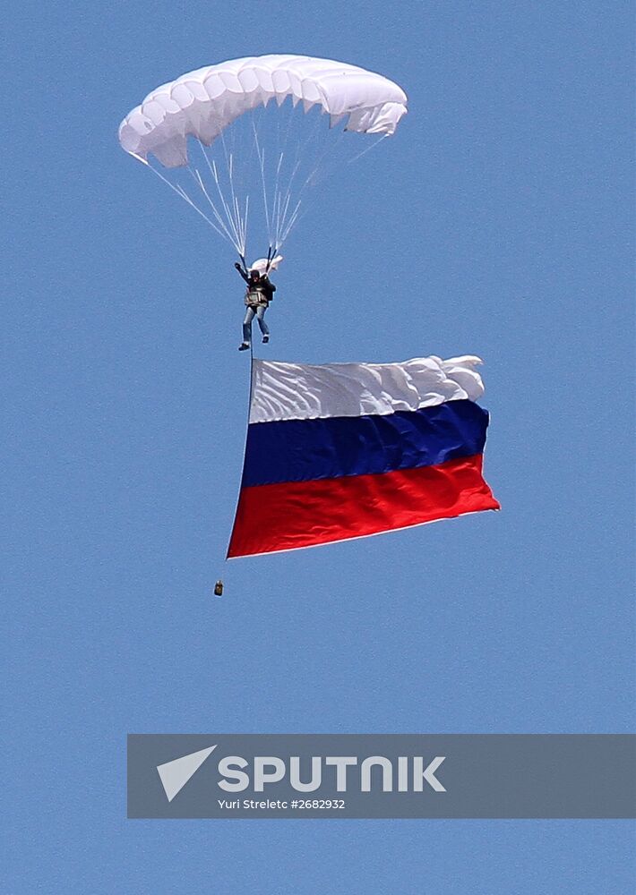 Russian Flag Day celebrations in Russian cities