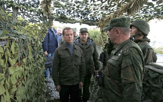 Prime Minister Medvedev visits Far Eastern Federal District. Kuril Islands