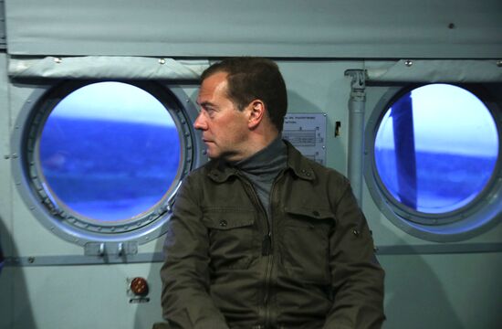 Prime Minister Medvedev visits Far Eastern Federal District. Kuril Islands