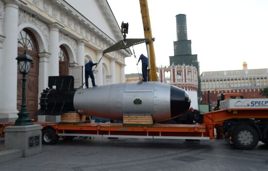 Replica of Tsar Bomba hydrogen bomb delivered to Moscow