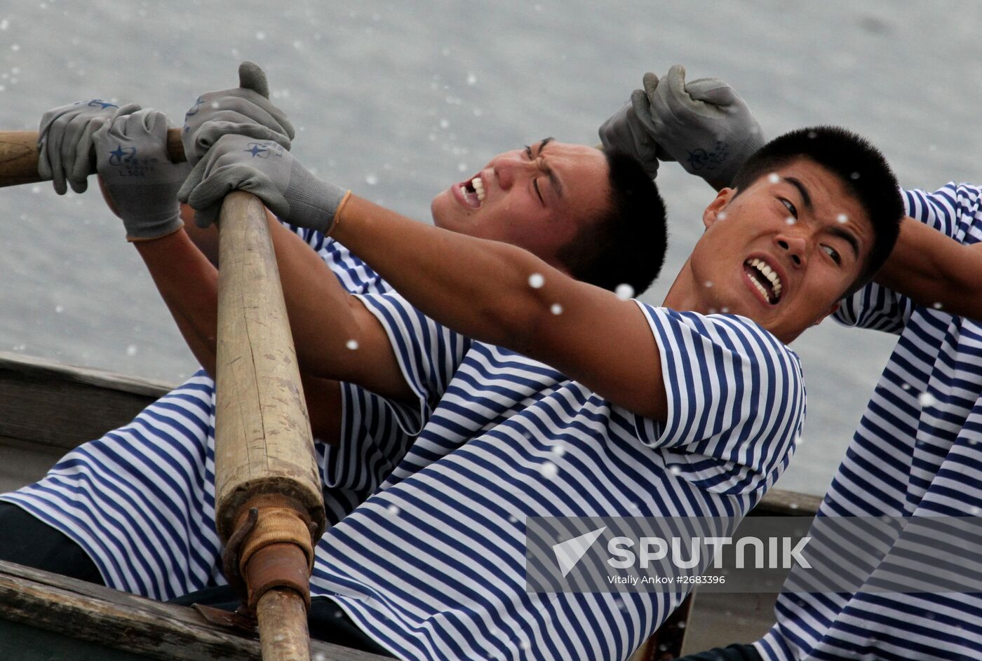 Sports events at Pacific Fleet's aquatic sports station in Vladivostok