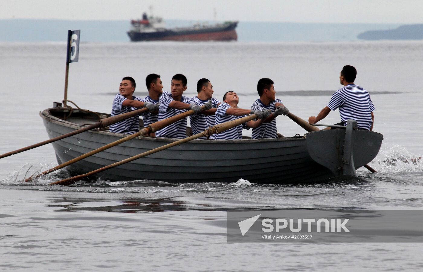 Sports events at Pacific Fleet's aquatic sports station in Vladivostok