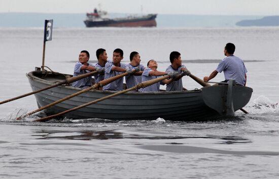 Sports events at Pacific Fleet's aquatic sports station in Vladivostok