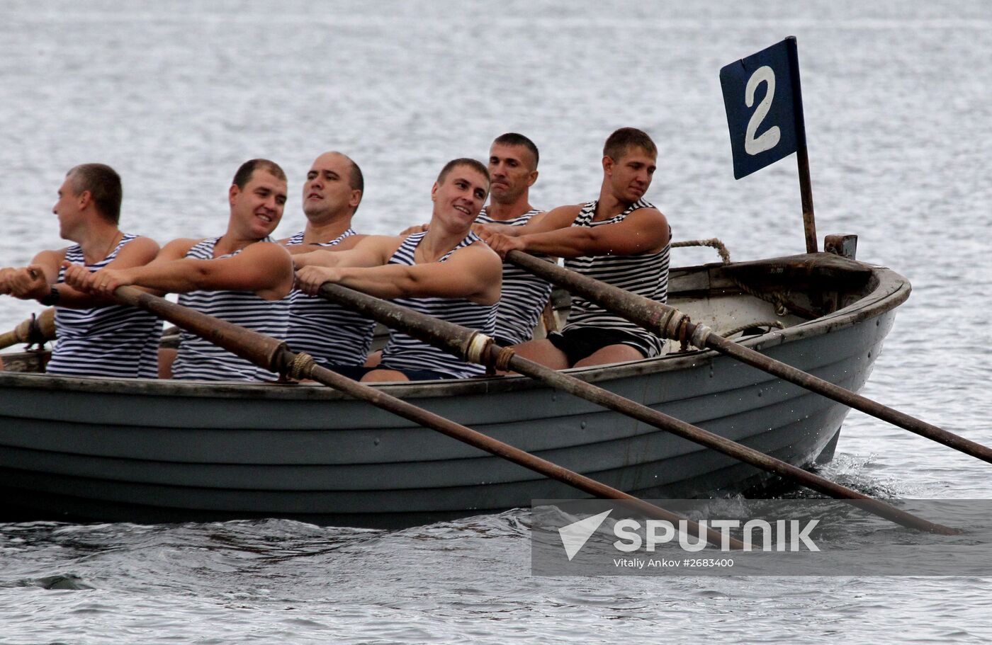 Sports events at Pacific Fleet's aquatic sports station in Vladivostok