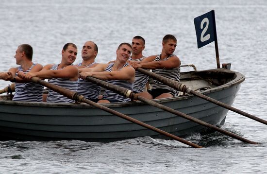 Sports events at Pacific Fleet's aquatic sports station in Vladivostok