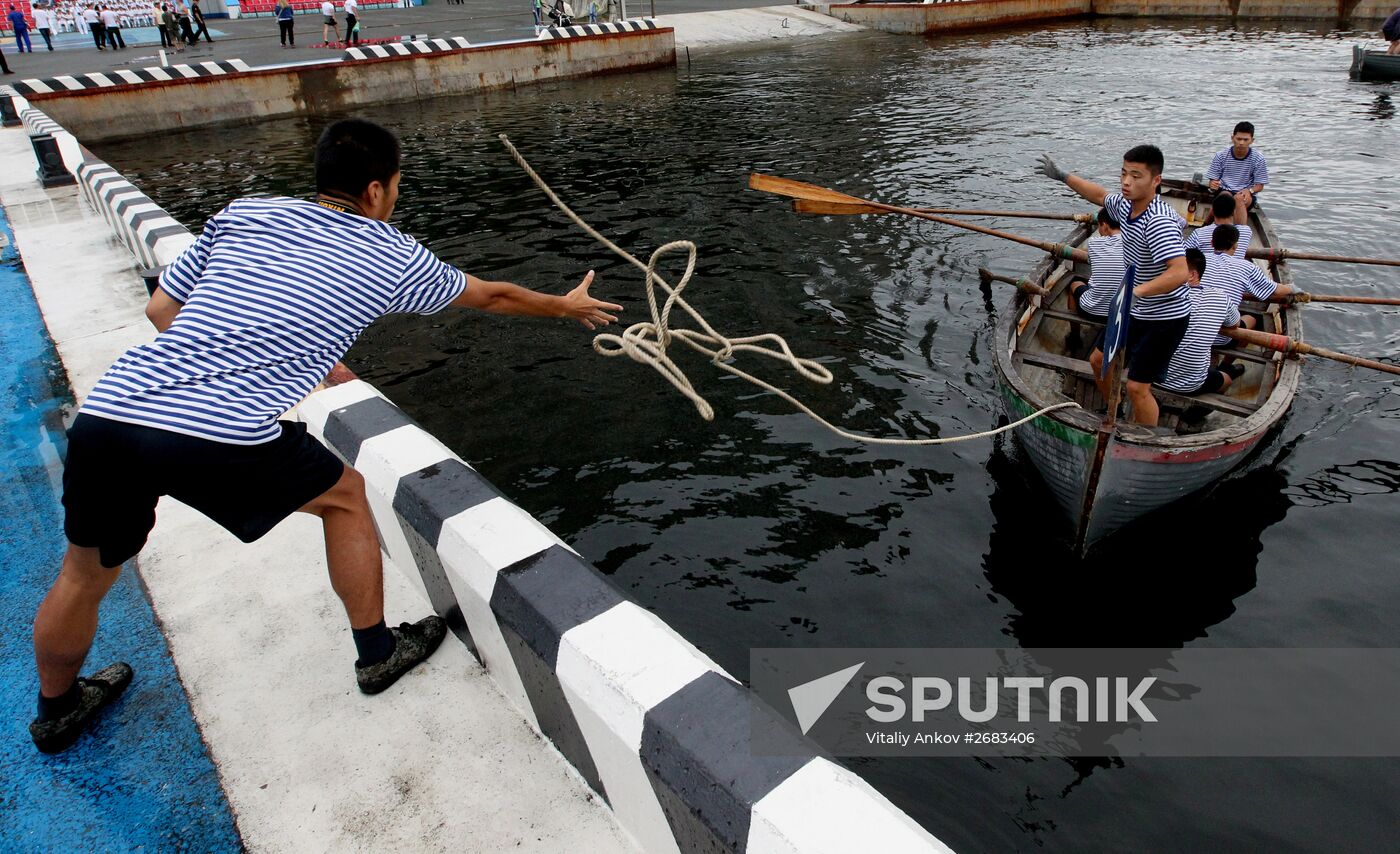 Sports events at Pacific Fleet's aquatic sports station in Vladivostok