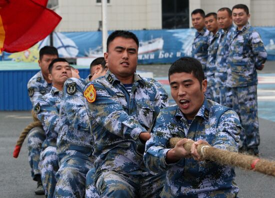 Sports events at Pacific Fleet's aquatic sports station in Vladivostok