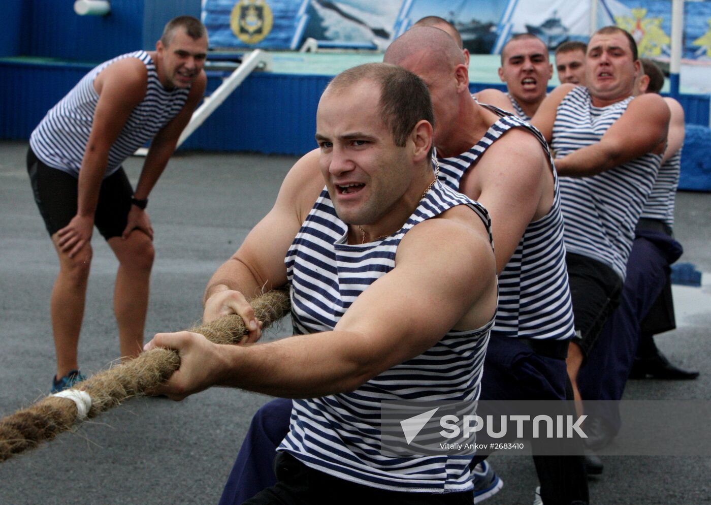 Sports events at Pacific Fleet's aquatic sports station in Vladivostok