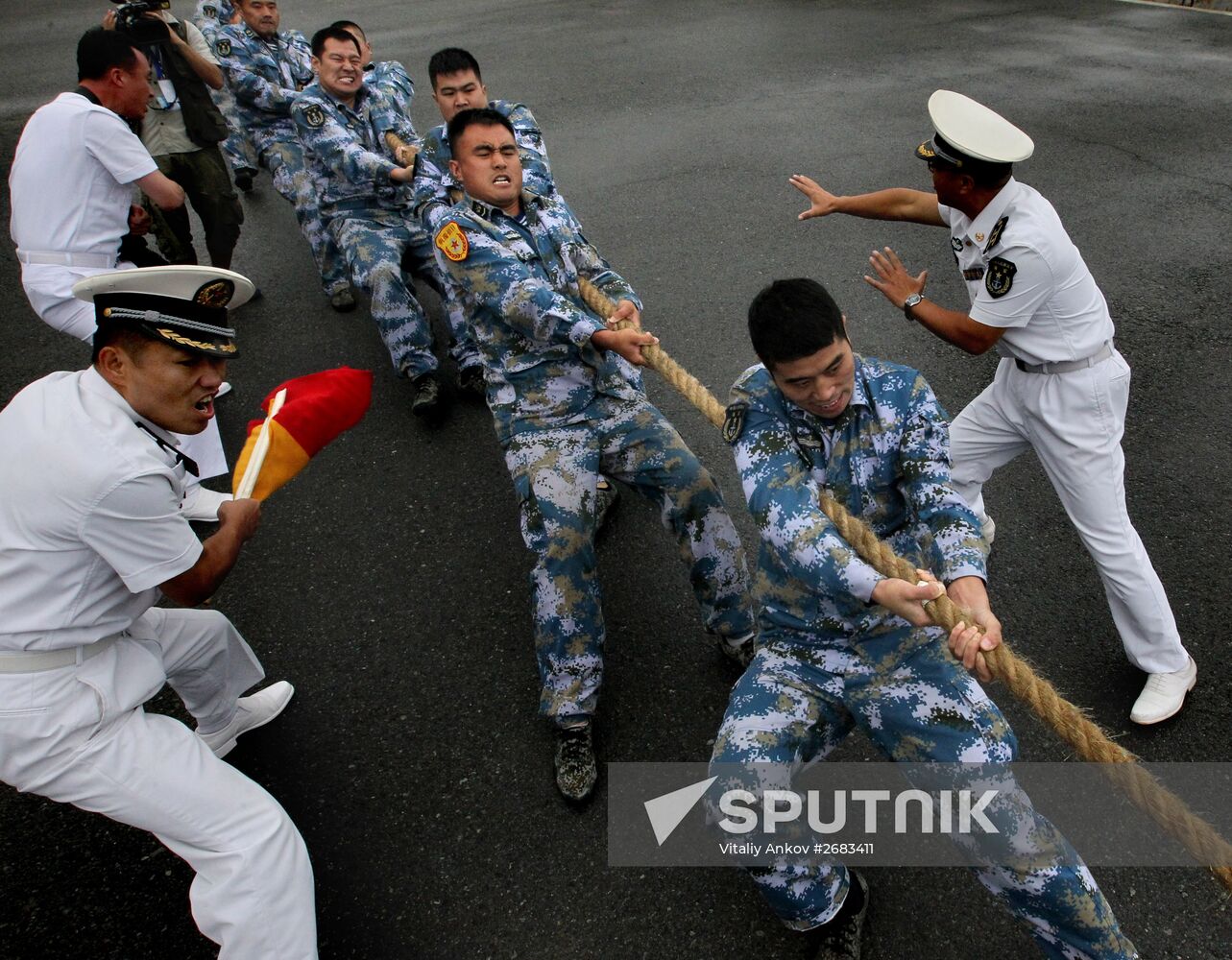 Sports events at Pacific Fleet's aquatic sports station in Vladivostok