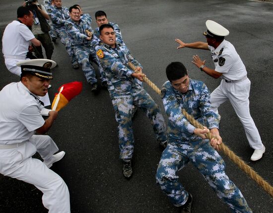 Sports events at Pacific Fleet's aquatic sports station in Vladivostok
