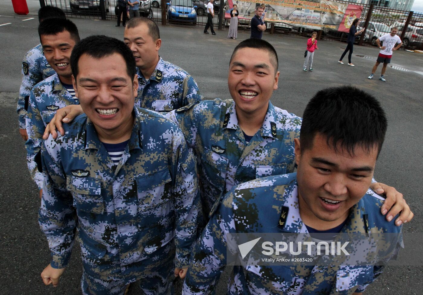 Sports events at Pacific Fleet's aquatic sports station in Vladivostok
