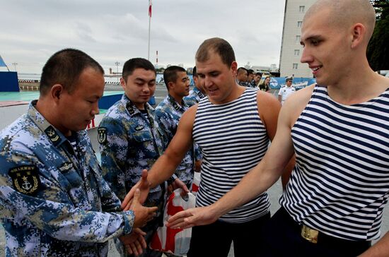 Sports events at Pacific Fleet's aquatic sports station in Vladivostok