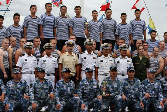 Sports events at Pacific Fleet's aquatic sports station in Vladivostok