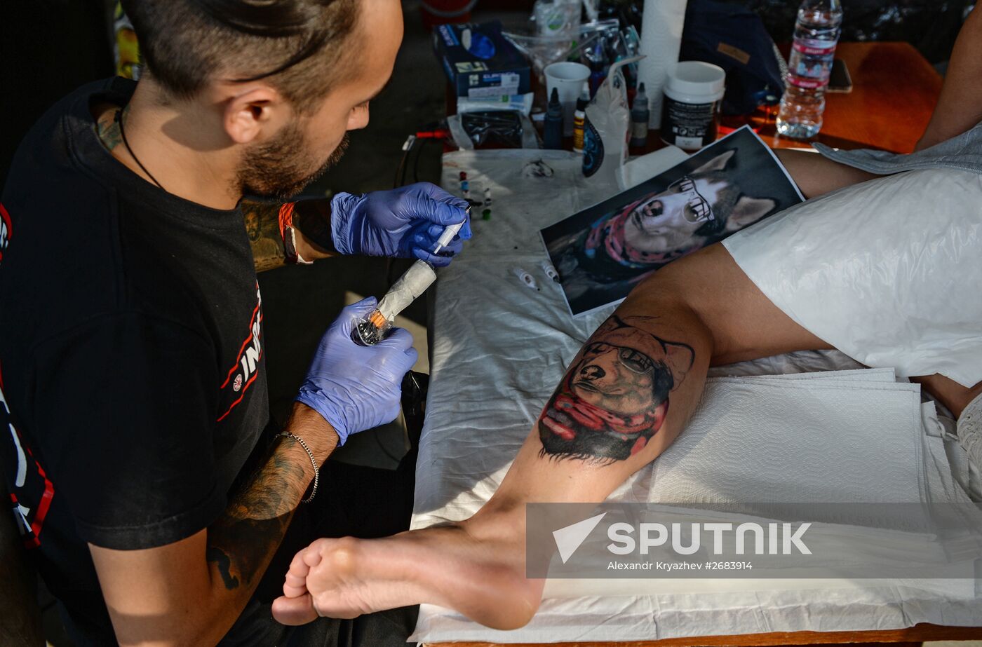 Tattoo festival in Novosibirsk
