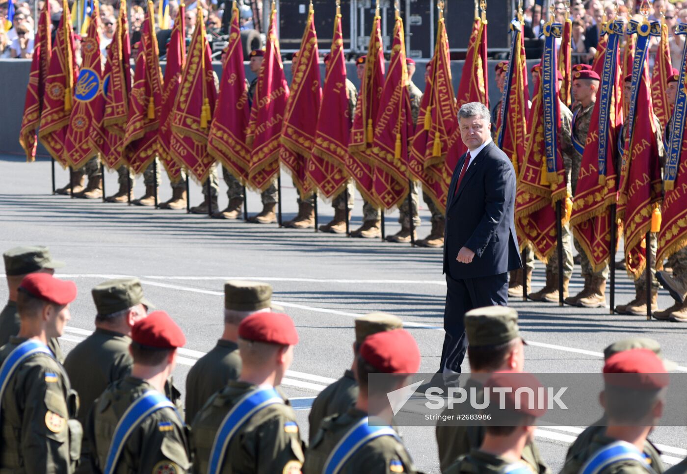 March on Independence Day in Kiev