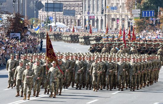 March on Independence Day in Kiev