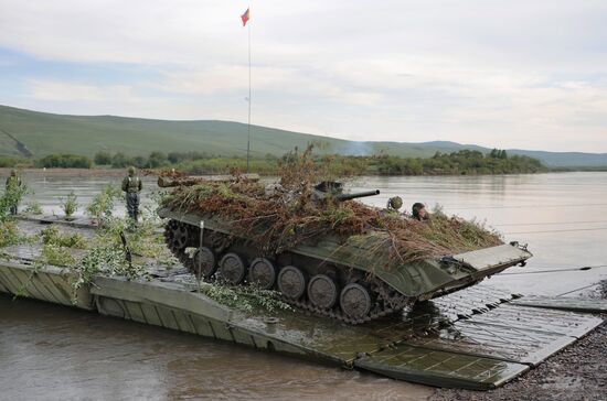 Russian-Mongolian military exercises "Selenga-2015" in Trans-Baikal Territory