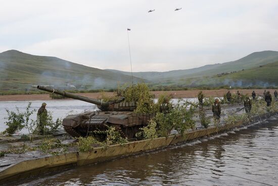 Russian-Mongolian military exercises "Selenga-2015" in Trans-Baikal Territory