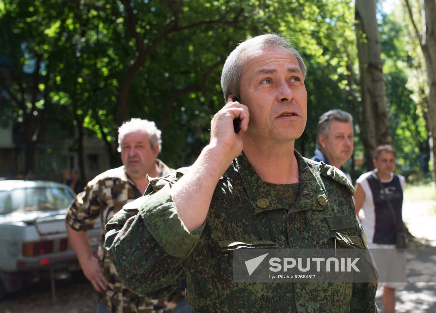 Aftermath of night shelling of Donetsk's Gorlovka by Ukrainian military