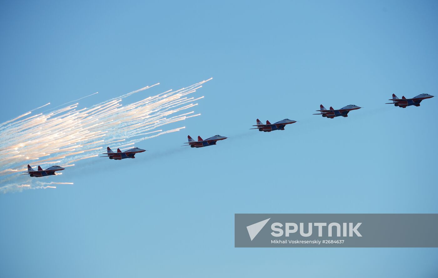 MAKS 2015 International Aviation and Space Salon opens in Zhukovsky