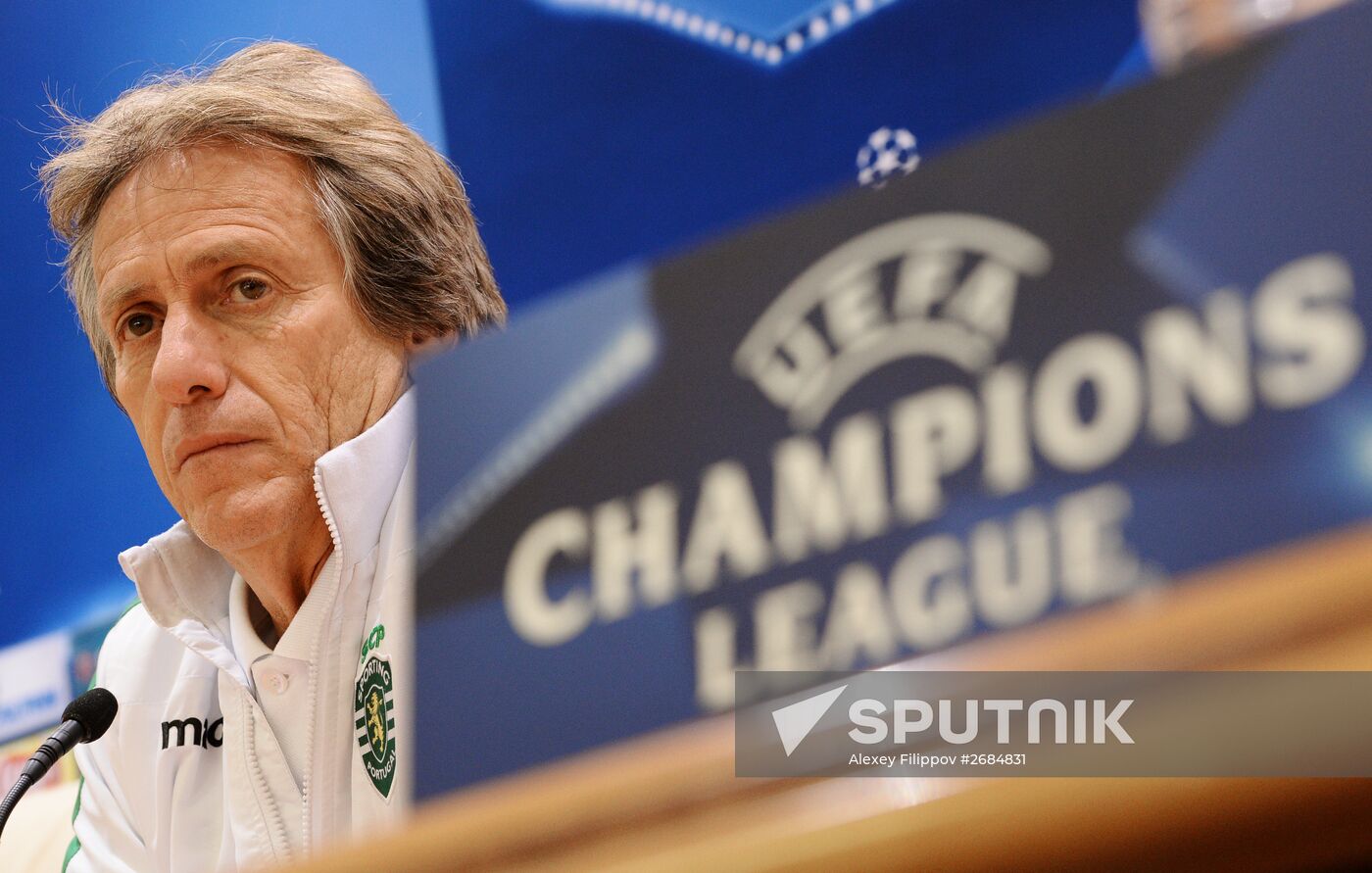 UEFA Champions League. FC Sporting holds training session