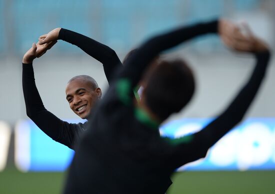 UEFA Champions League. FC Sporting holds training session