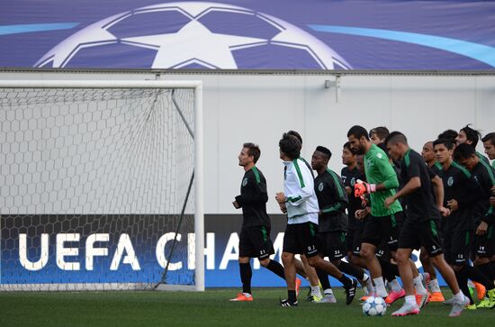 UEFA Champions League. FC Sporting holds training session
