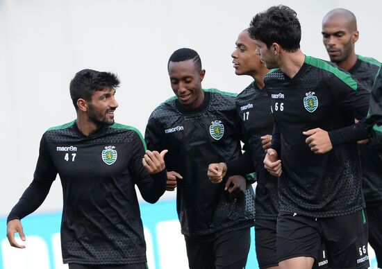 UEFA Champions League. FC Sporting holds training session