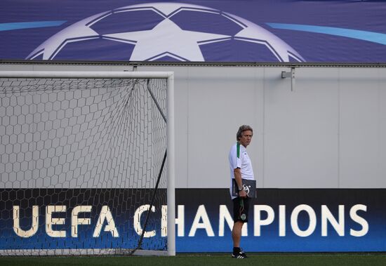 UEFA Champions League. FC Sporting holds training session