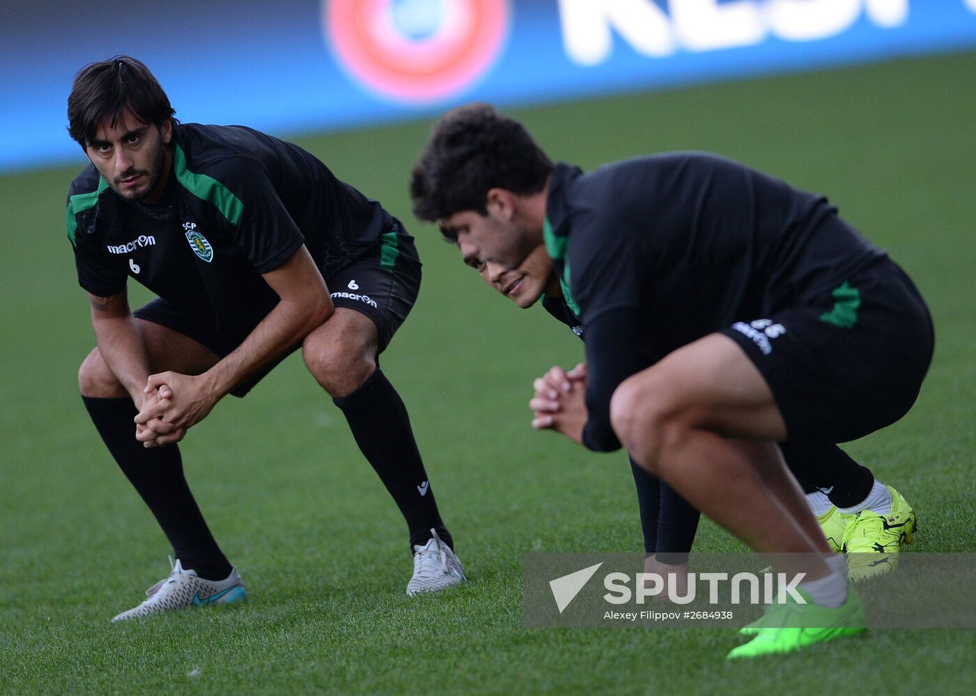 UEFA Champions League. FC Sporting holds training session