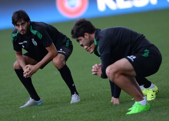 UEFA Champions League. FC Sporting holds training session