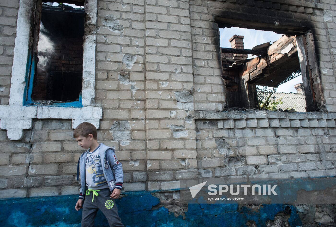 Aftermath of Oleksandrivka shelling, Donetsk Region
