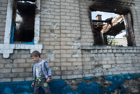 Aftermath of Oleksandrivka shelling, Donetsk Region