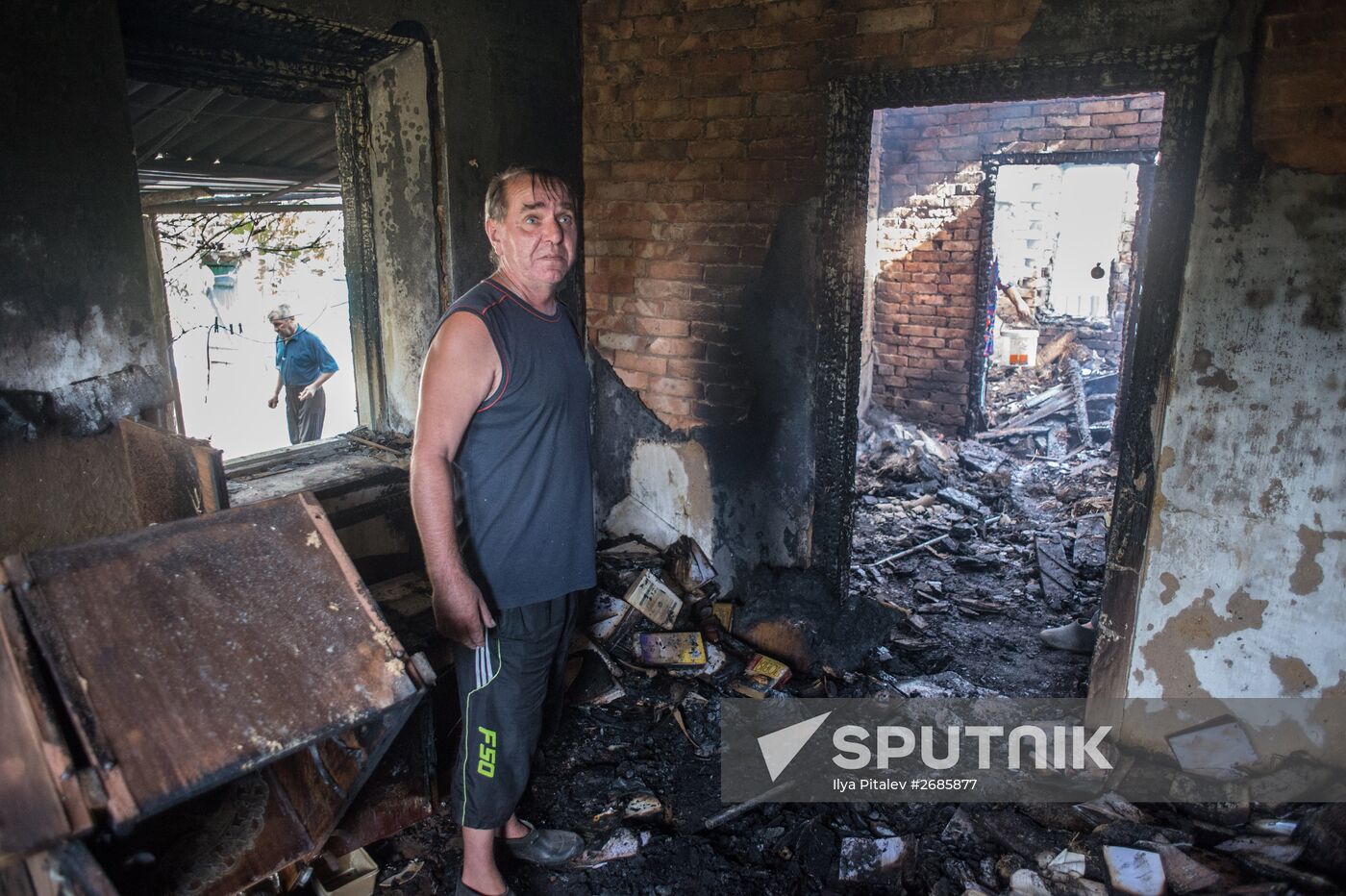 Aftermath of Oleksandrivka shelling, Donetsk Region