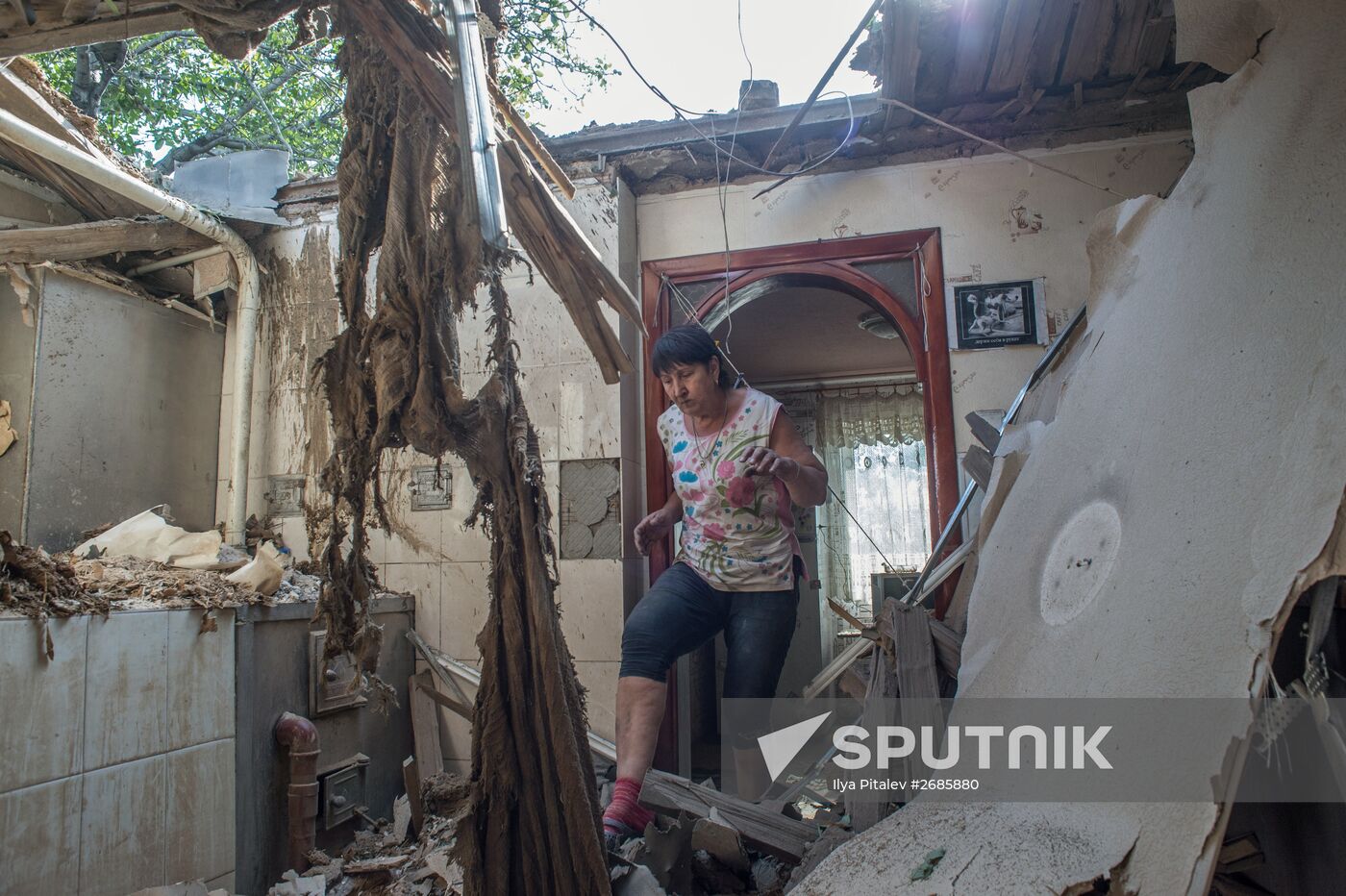 Aftermath of Oleksandrivka shelling, Donetsk Region