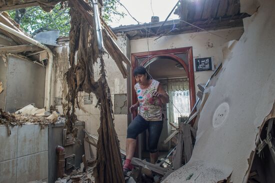 Aftermath of Oleksandrivka shelling, Donetsk Region