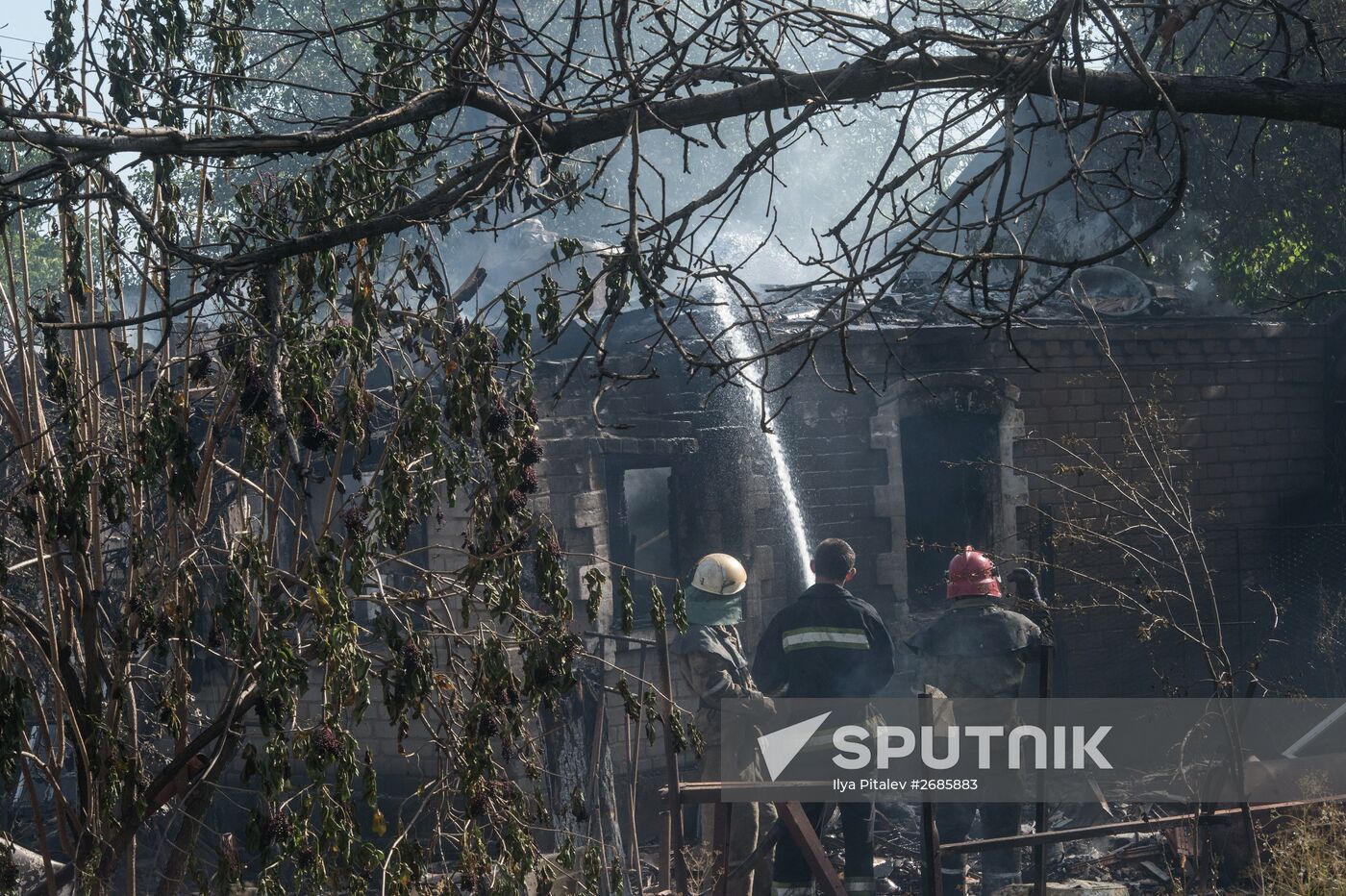 Aftermath of Oleksandrivka shelling, Donetsk Region