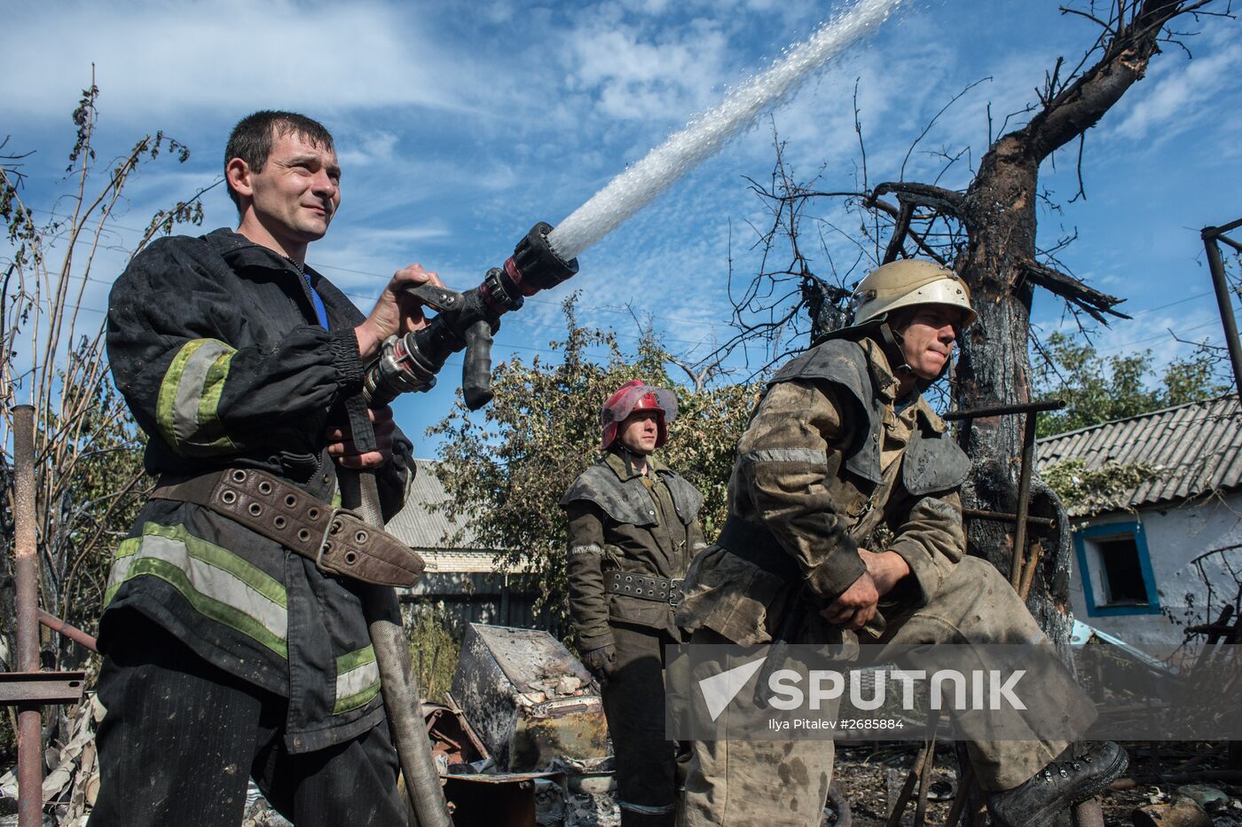 Aftermath of Oleksandrivka shelling, Donetsk Region