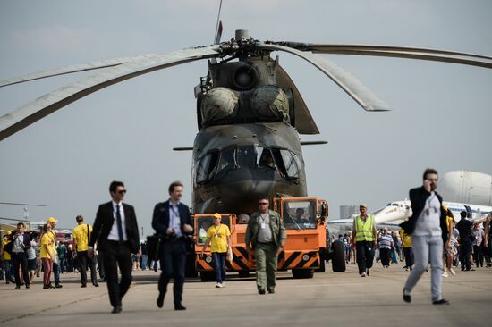 International Aerospace Salon (MAKS 2015) near Moscow. Day Three