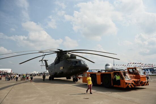 International Aerospace Salon (MAKS 2015) near Moscow. Day Three