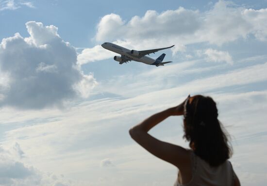 International Aerospace Salon (MAKS 2015) near Moscow. Day Three