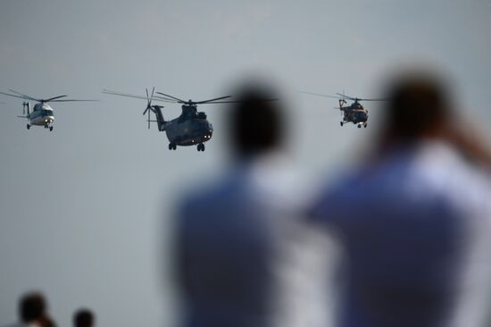 International Aerospace Salon (MAKS 2015) near Moscow. Day Three