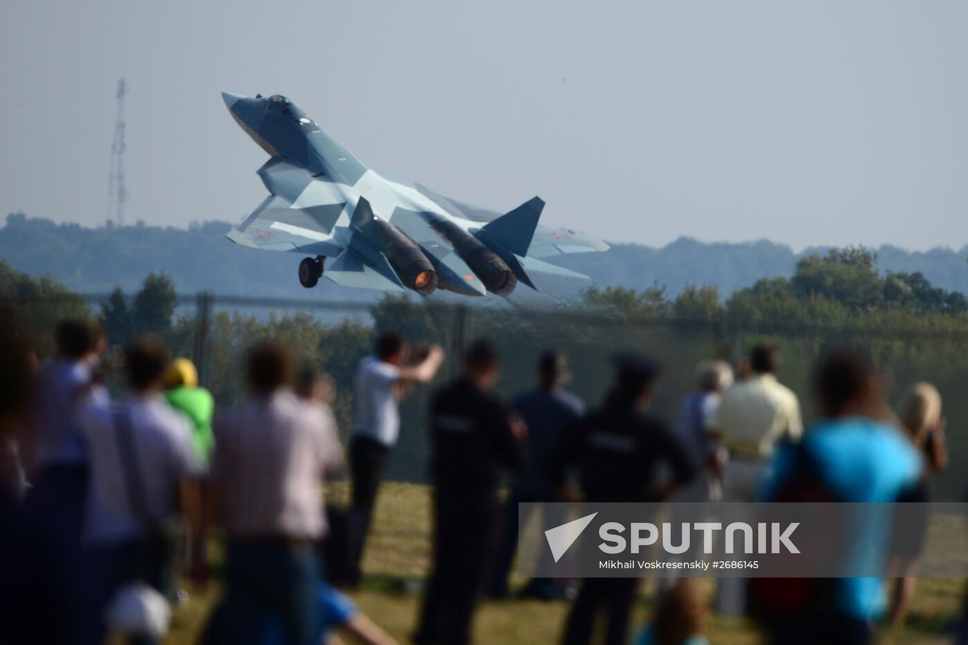 International Aerospace Salon (MAKS 2015) near Moscow. Day Three