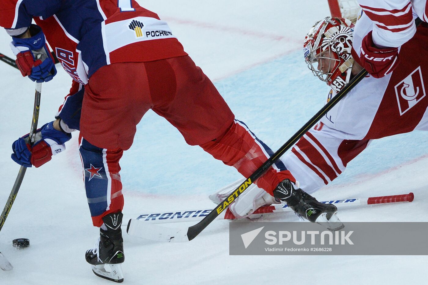 Ice hockey. KHL. CSKA vs. Spartak