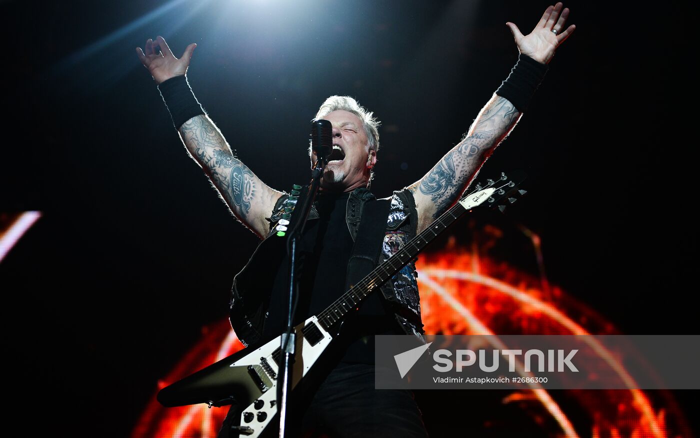 Metallica plays in Moscow